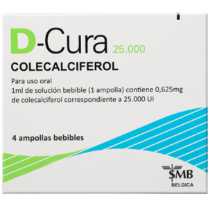 D-CURA 25.000 UI x 4 amp.
