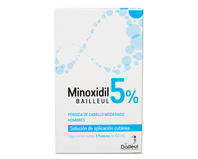 Minoxidil 5% 3 frascos 60ml